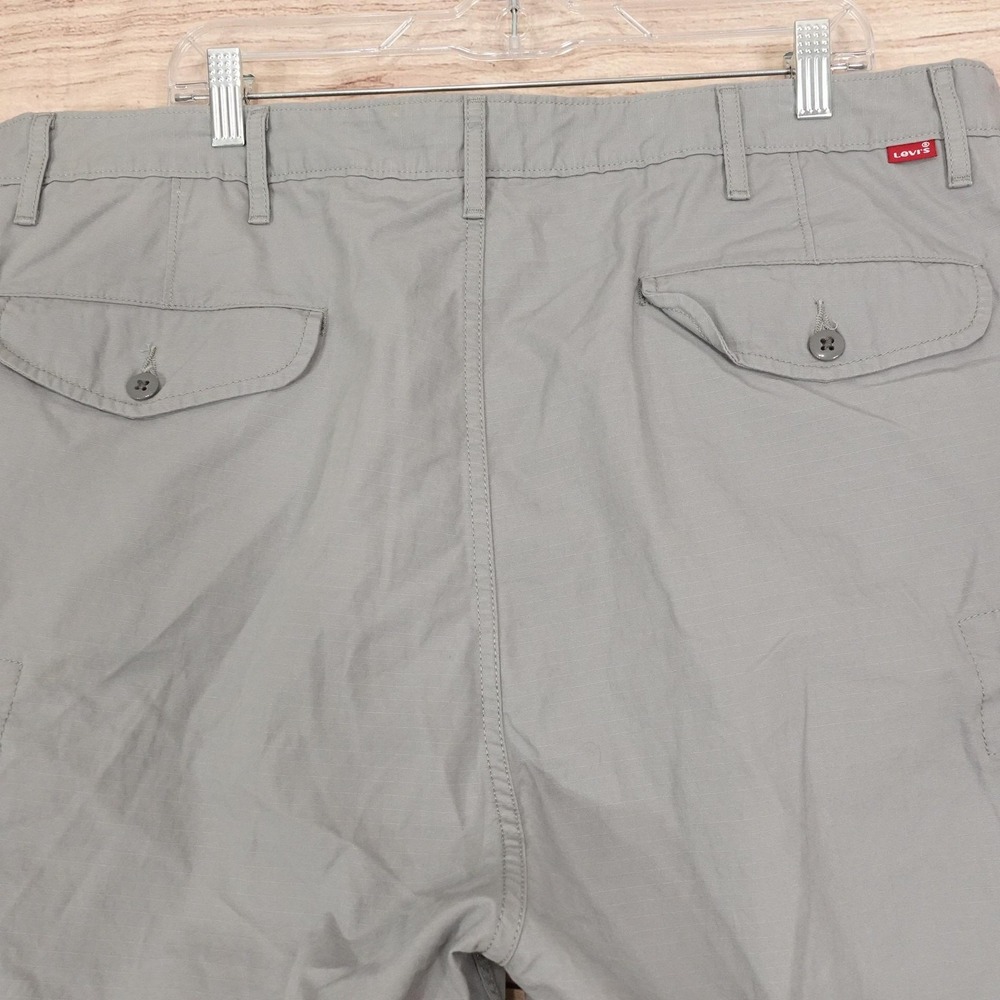 Levi's Shorts Mens 40 Gray Cargo Cotton Ripstop 10 Inseam Casual Summer Outdoor - Picture 4 of 9